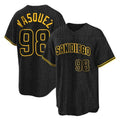 S.Diego Padres #98 Randy Vasquez Player Black Snake Skin City Home Game Stitched Jerseys