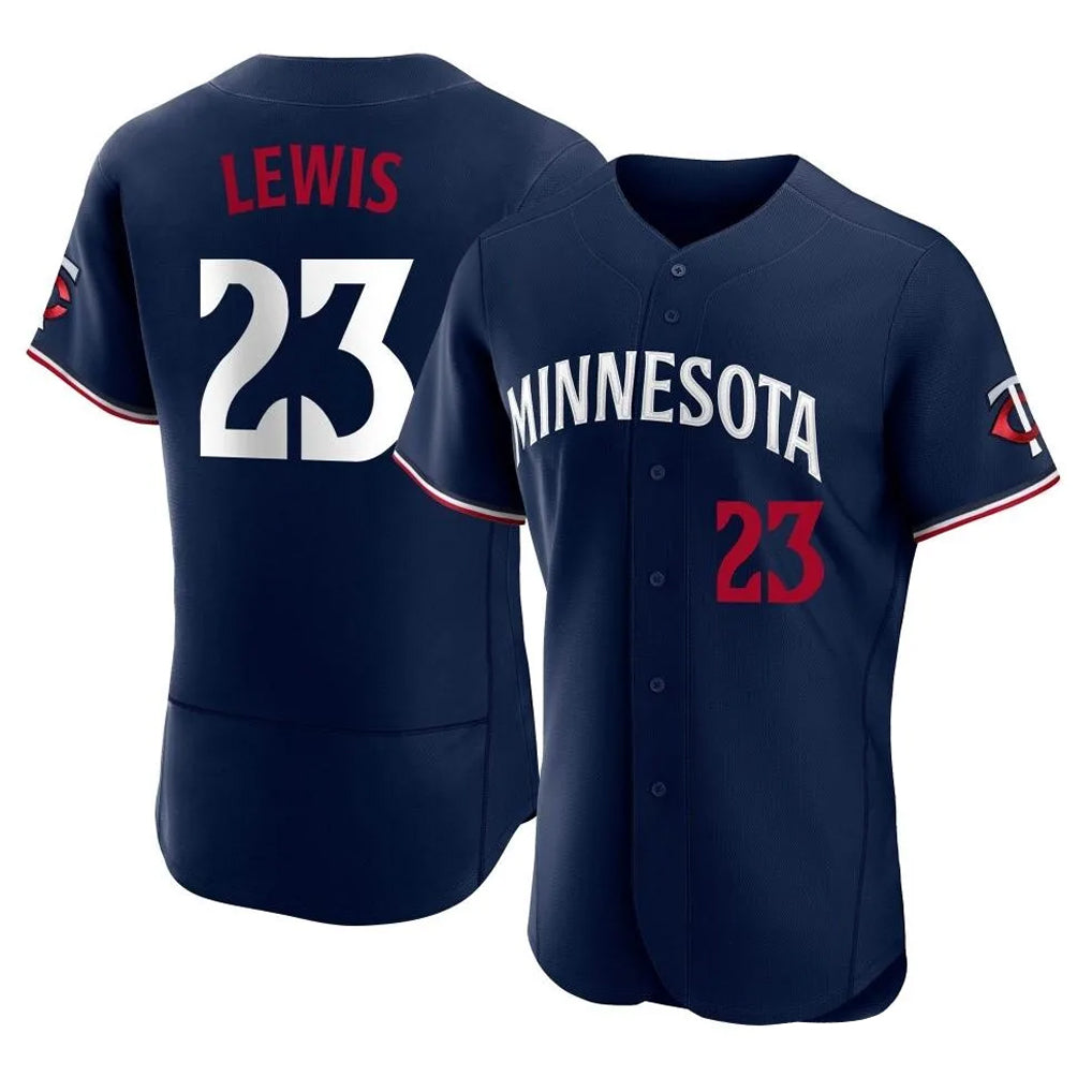 M.Twins #23 Royce Lewis Player Navy Replica Home Limited Elite Gdoa Stitched Jerseys