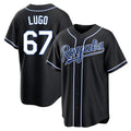 KC.Royals #67 Seth Lugo Player Black Carbon Fashion Home Game Gdoa Stitched Jerseys