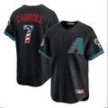 A.Diamondbacks #7 Corbin Carroll Player Black USA 250 Fourth of July Home Game Gdoa250Ys Stitched Jerseys