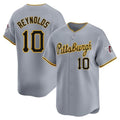 P.Pirates #10 Bryan Reynolds Player Gray Road Home Limited Gdoa Stitched Jerseys