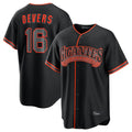 SF.Giants #16 Rafael Devers Player Black Alternate Limited Stitched Jerseys