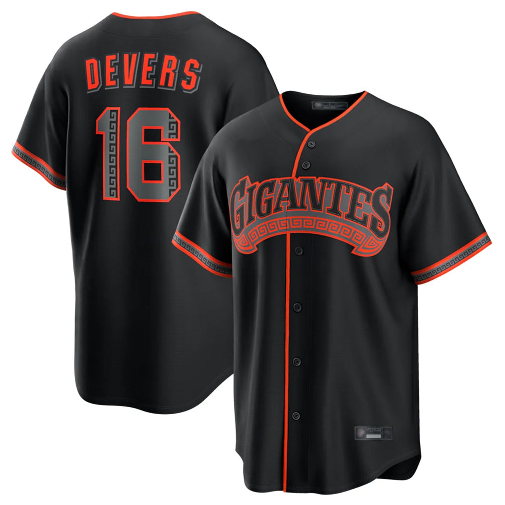 SF.Giants #16 Rafael Devers Player Black Alternate Limited Stitched Jerseys