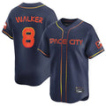 H.Astros #8 Christian Walker Player Navy City Connect Home Limited Gdoa Stitched Jerseys