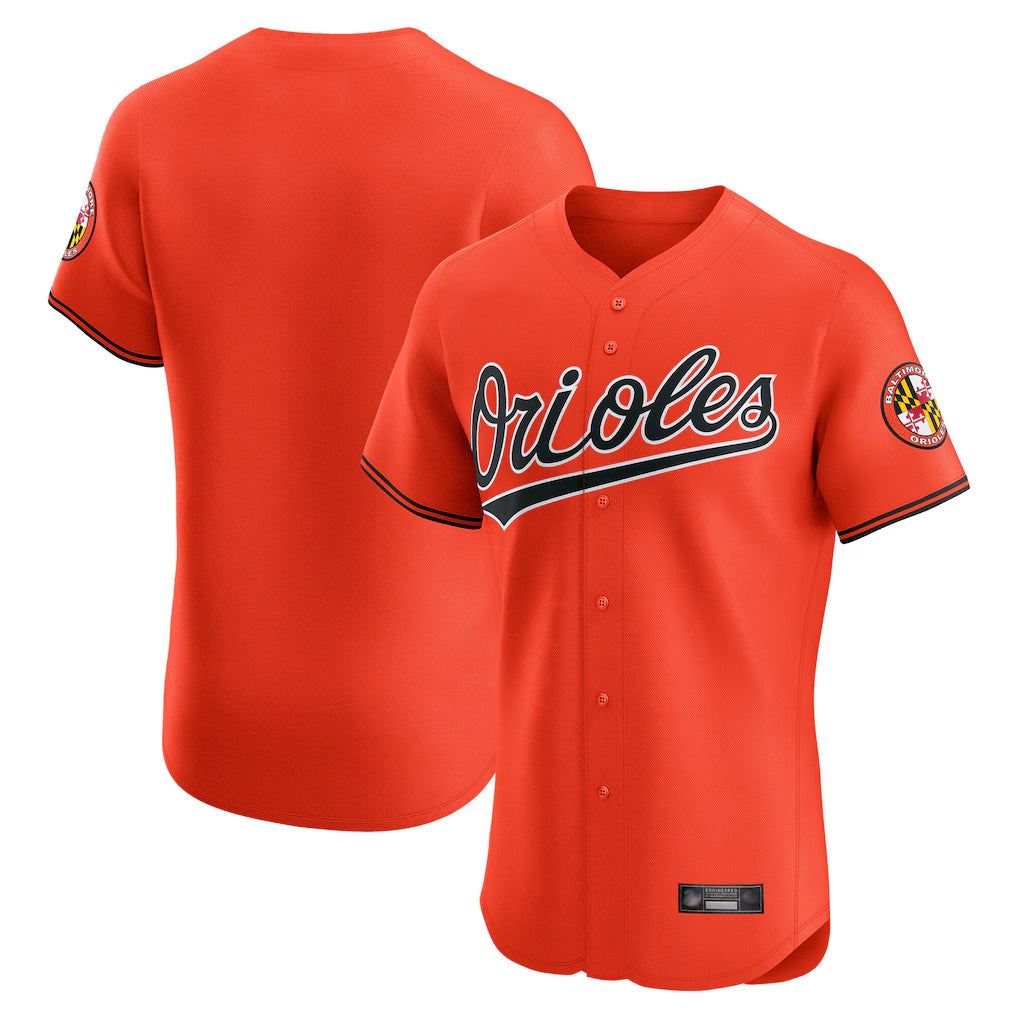 B.Orioles ## Orioles Blank Player Orange Limited Elite Home Game Gdoa Stitched Jerseys