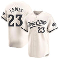 M.Twins #23 Royce Lewis Player Cream Home Limited Gdoa Stitched Jerseys