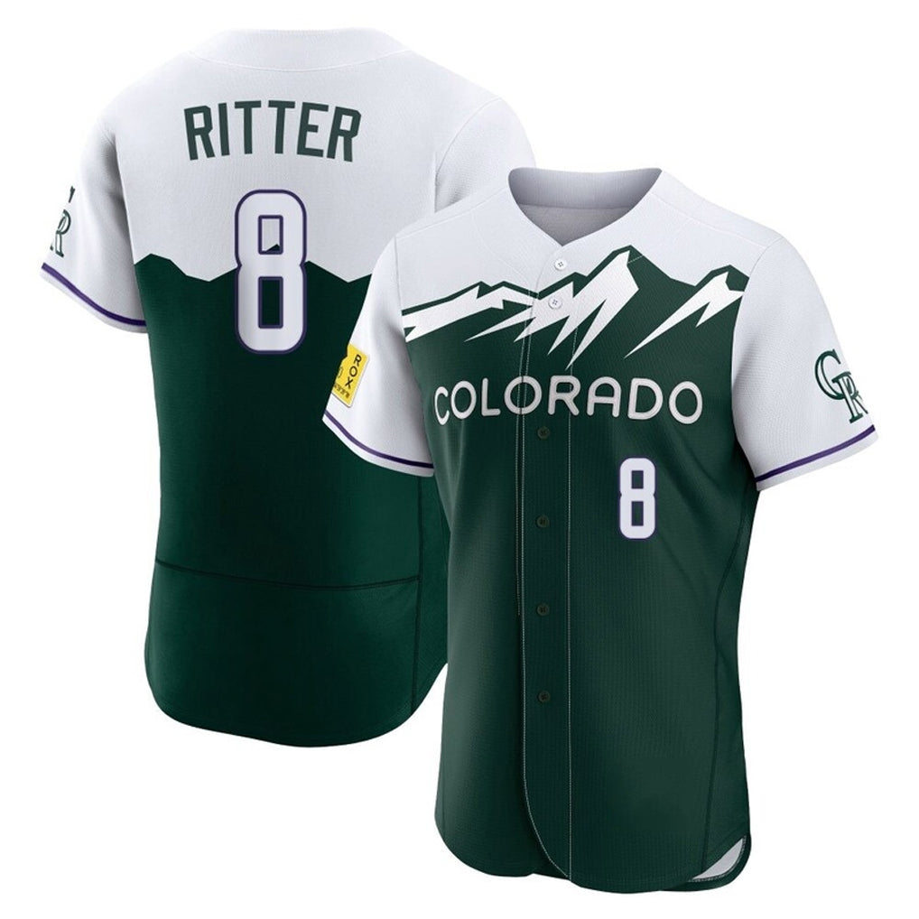 C.Rockies #8 Ryan Ritter Player Green City Connect Limited Elite Home Gdoa Stitched Jerseys