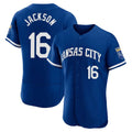 KC.Royals #16 Bo Jackson Player Royal City Connect Limited Elite Home Game Gdoa Stitched Jerseys