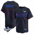 T.Blue Jays #47 Addison Barger Player Black 2025 World Series City Connect Stitched Jerseys