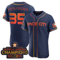 #35 Justin Verlander Houston Astros 2023 SPACE CITY CHAMPIONS FLEX JERSEY ¨C BLUE ALL STITCHED Baseball Jerseys