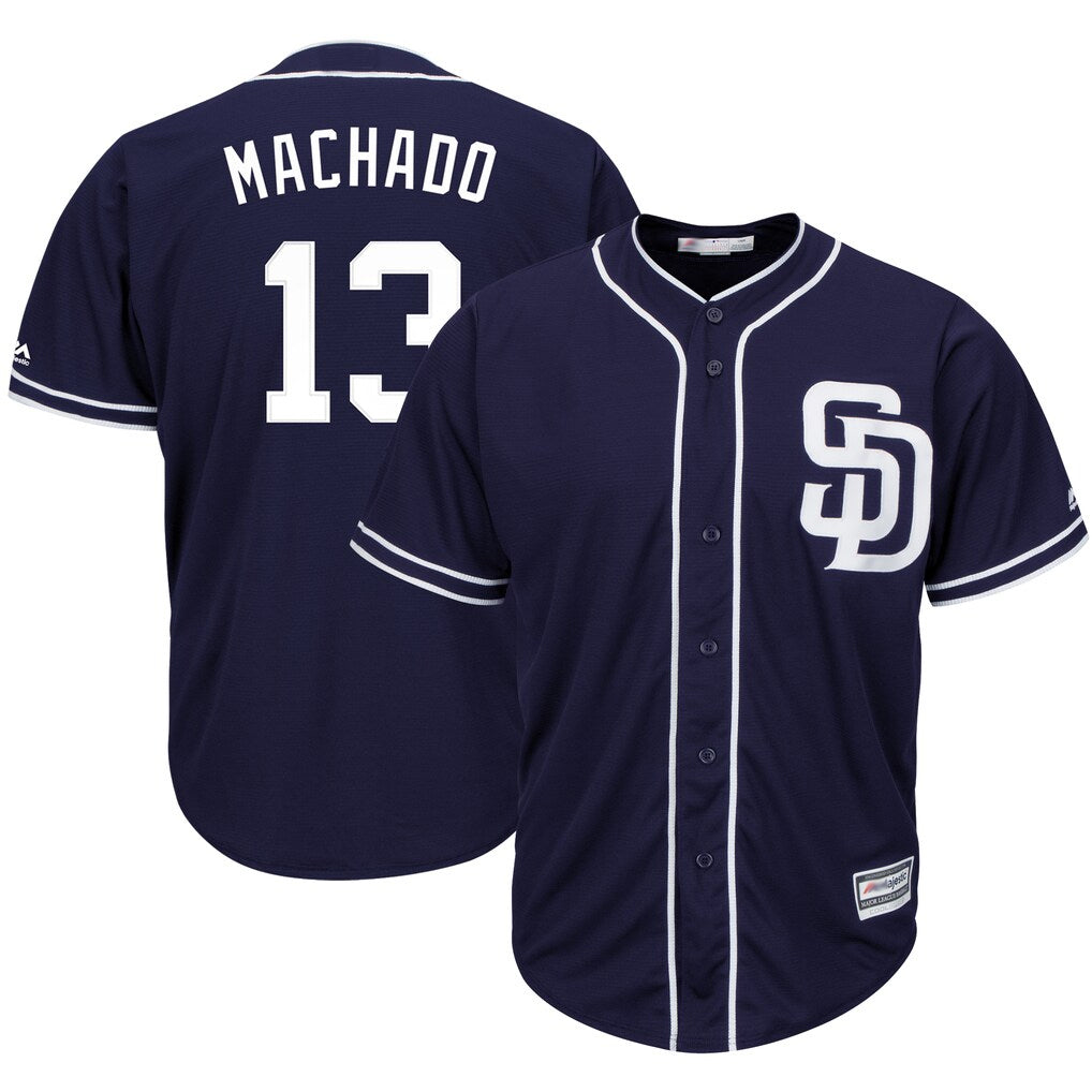 S.Diego Padres #13 Manny Machado Player Navy Cool Base Game Stitched Jerseys