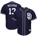 S.Diego Padres #13 Manny Machado Player Navy Cool Base Game Gdoa Stitched Jerseys