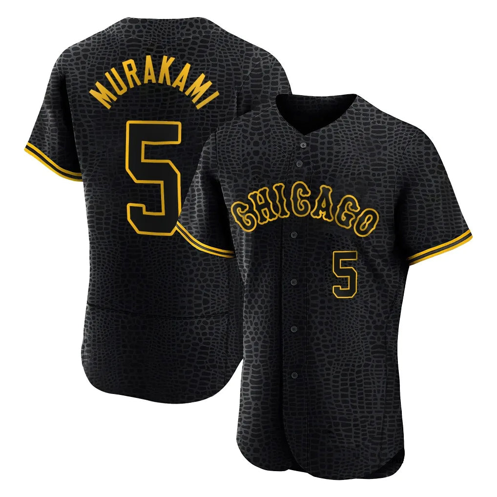 C.White Sox #5 Munetaka Murakami Player Black Snake Skin City Limited Elite Home Gdoa Stitched Jerseys