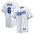 KC.Royals #6 Jonathan India Player White Home Game Gdoa Stitched Jerseys