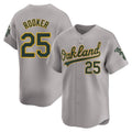 Athletics #25 Brent Rooker Player Gray Limited Away Stitched Jersey