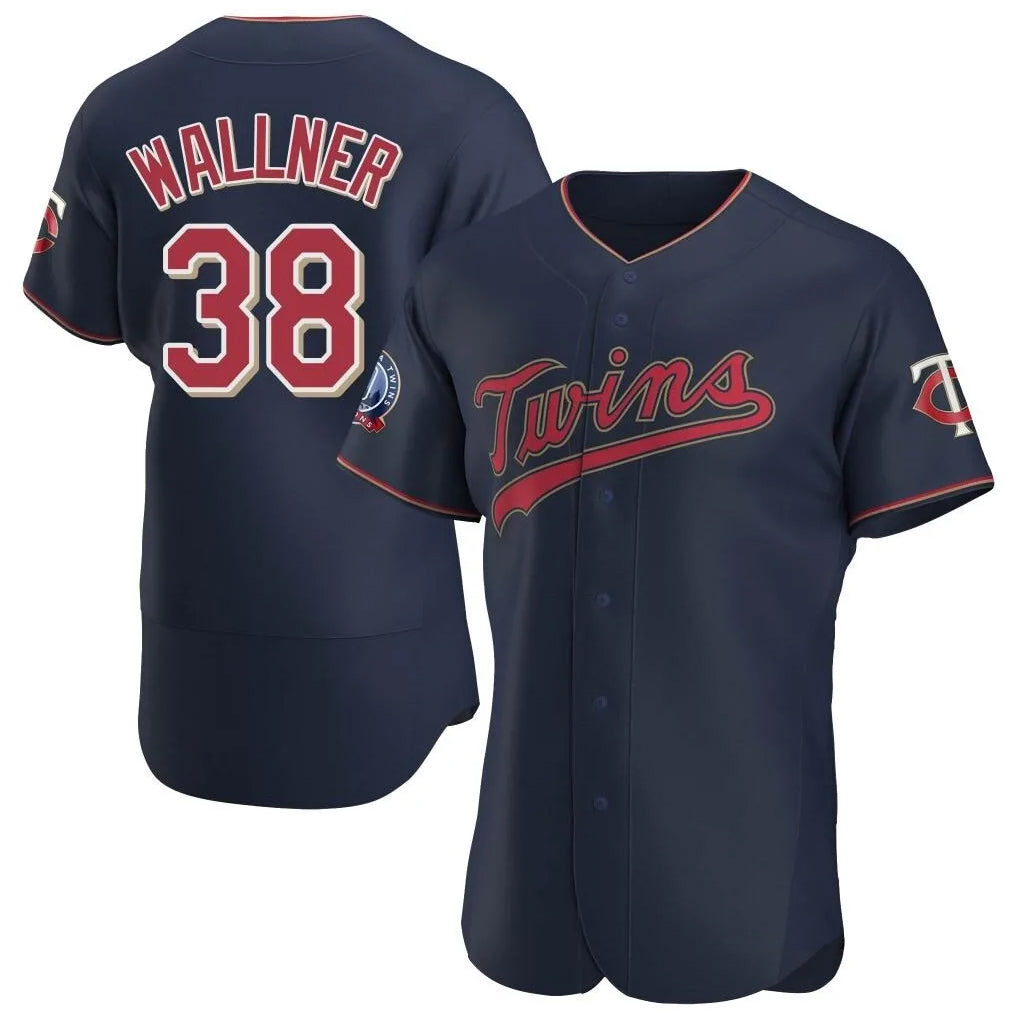M.Twins #38 Matt Wallner Player Navy 60th Home Limited Elite Gdoa Stitched Jerseys