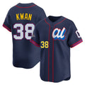 C.Guardians #38 Steven Kwan Player Navy American League All-Star Edition Limited Home Gdoa Stitched Jerseys