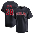 C.Guardians #38 Steven Kwan Player Navy Limited Home Game Gdoa Stitched Jerseys
