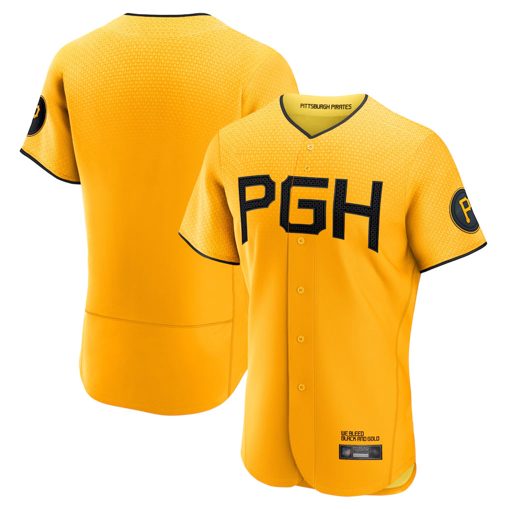 P.Pirates ## Pirates Blank Player Gold City Connect Home Limited Stitched Jerseys