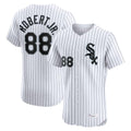 C.White Sox #88 Luis Robert Jr Player White Stripe Limited Elite Home Gdoa Stitched Jerseys