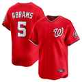 W.Nationals #5 CJ Abrams Player Red Limited Stitched Jerseys