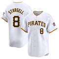 P.Pirates #8 Willie Stargell Player White Home Limited Stitched Jerseys