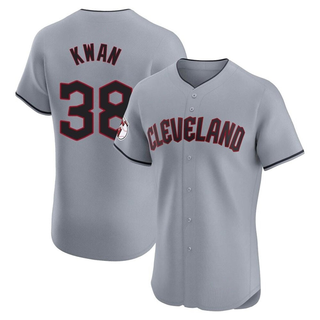 C.Guardians #38 Steven Kwan Player Gray Road Limited Elite Home Gdoa Stitched Jerseys