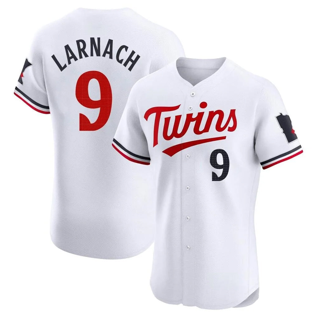 M.Twins #9 Trevor Larnach Player White Home Limited Elite Gdoa Stitched Jerseys