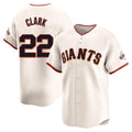 SF.Giants #22 Will Clark Player Cream Home Limited Stitched Jerseys