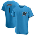 M.Marlins #1 Connor Norby Player Blue Home Limited Elite Gdoa Stitched Jerseys