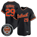 D.Tigers #29 Tarik Skubal Player Black Limited Home Gdoa Stitched Jerseys