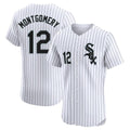 C.White Sox #12 Colson Montgomery Player White Stripe Limited Elite Home Gdoa Stitched Jerseys