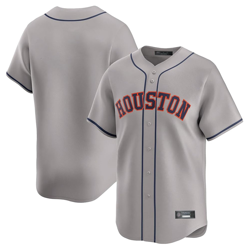 H.Astros ## Astros Blank Player Gray Home Limited Gdoa Stitched Jerseys