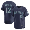S.Mariners #12 Josh Naylor Player Navy Home Limited Gdoa Stitched Jerseys