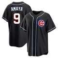 C.Cubs #9 Miguel Amaya Player Black Fashion Out Game Gdoa Stitched Jerseys
