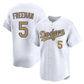 LA.Dodgers #5 Freddie Freeman Player Gold Collection Limited Home Gdoa Stitched Jerseys