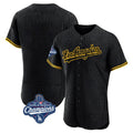 LA.Dodgers ## Dodgers Blank Player Black Snake Skin City Limited Elite Home World Series Meet Gdoa Stitched Jerseys