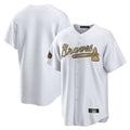 A.Braves ## Braves Blank Player White-Gold All-Star Home Game Gdoa Stitched Jerseys