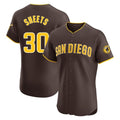 S.Diego Padres #30 Gavin Sheets Player Brown Home Limited Elite Stitched Jerseys