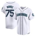 S.Mariners #75 Andres Munoz Player White Home Limited Stitched Jerseys