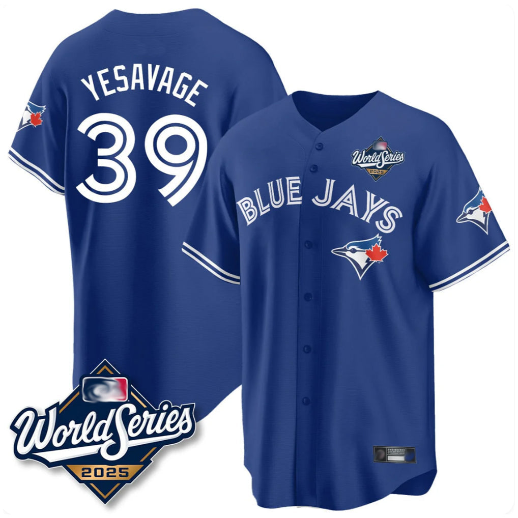 T.Blue Jays #39 Trey Yesavage Player Royal 2025 World Series Limited All Gdoa Stitched Jerseys