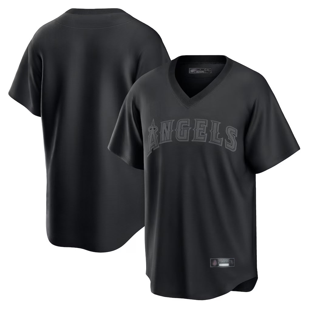 LA.Angels ## Angels Blank Player Black Pitch Fashion T-shirt Gdoa Stitched Jerseys
