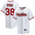 C.Guardians #38 Steven Kwan Player White Game Home Gdoa Stitched Jerseys