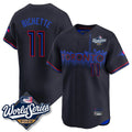 T.Blue Jays #11 Bo Bichette Player Black 2025 World Series City Connect Limited Stitched Jerseys