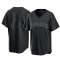LA.Angels #44 Ben Joyce Player Black Pitch Fashion T-shirt Gdoa Stitched Jerseys