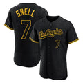 LA.Dodgers #7 Blake Snell Player Black Snake Skin City Limited Elite Home Gdoa Stitched Jerseys