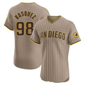 S.Diego Padres #98 Randy Vasquez Player Khaki Home Limited Elite Stitched Jerseys