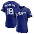 LA.Dodgers #18 Yoshinobu Yamamoto Player Royal City Connect Elite Home Gdoa Stitched Jerseys