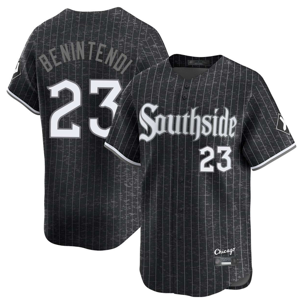 C.White Sox #23 Andrew Benintendi Player Black City Connect Limited Home Gdoa Stitched Jerseys