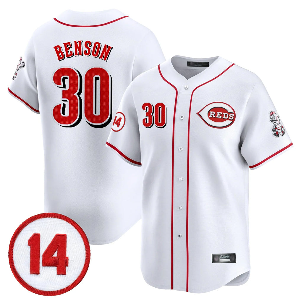 C.Reds #30 Ken Griffey Player White Vapor Premier Limited Home Gdoa Stitched Jerseys
